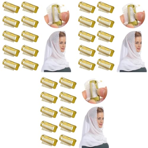 MAYCREATE® 30PCS Chunni Clips Dupatta Pins for Bride Gold Wig Clip with Safety Pins Strong Grip Invisible for Hair Extensions Stainless Steel Fixing Shawl MAYCREATE® 30PCS Chunni Clips Dupatta Pins for Bride Gold Wig Clip with Safety Pins Strong Grip Invisible for Hair Extensions Stainless Steel Fixing Shawl